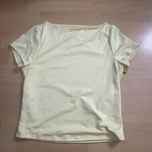 Casual Women's Yellow Tee